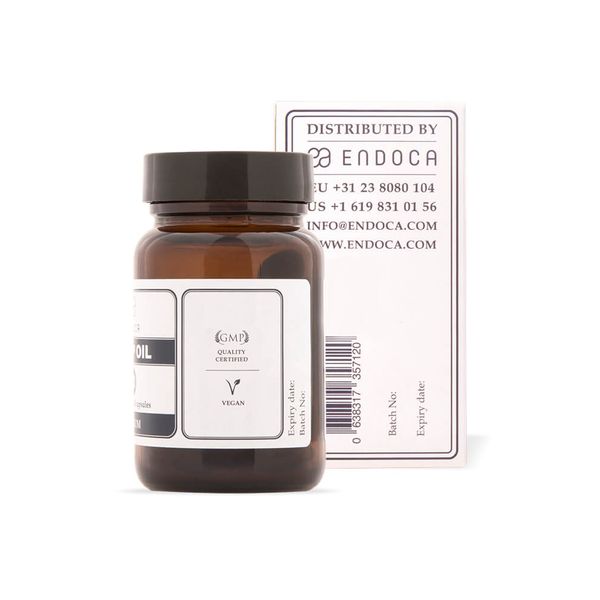 Endoca CBD Hemp Oil Capsules 300mg 30ct Supplement Facts