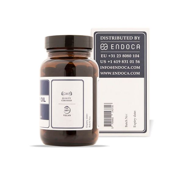 Endoca Raw CBD CBDA Hemp Oil Capsules 300mg 30ct Supplement Facts