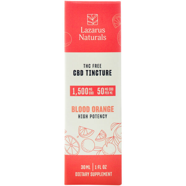 Lazarus Naturals CBD Isolate Tincture Blood Orange