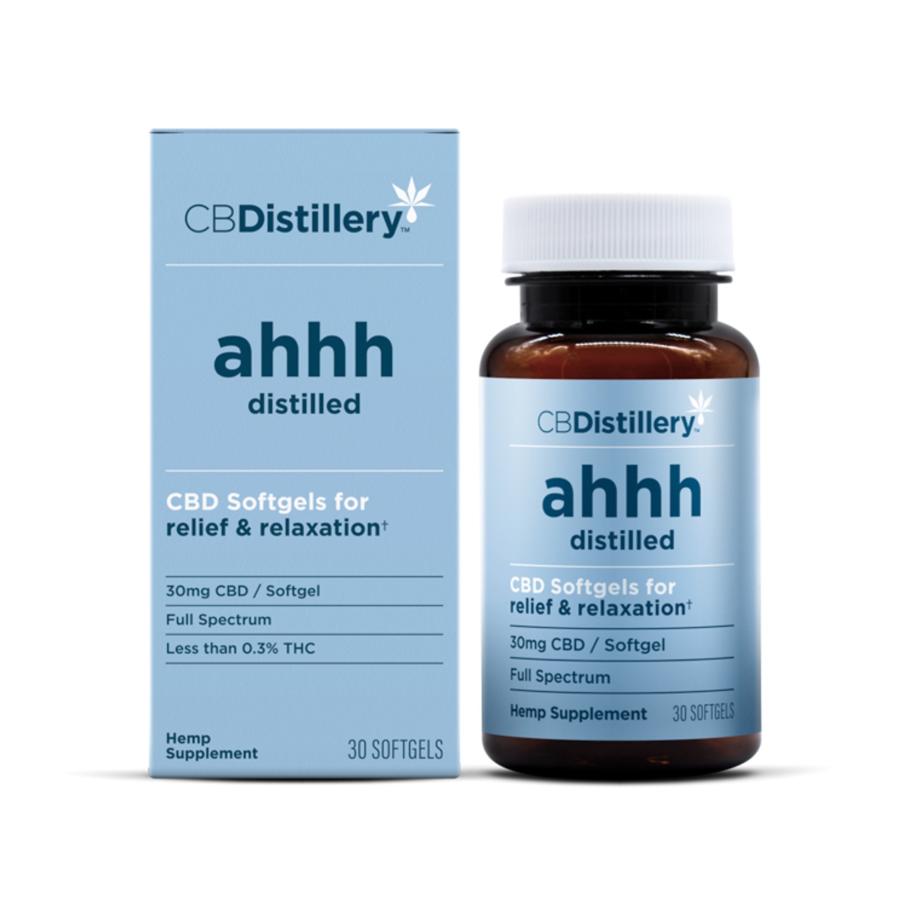 CBDistillery Full Spectrum CBD Softgels 30mg 30ct