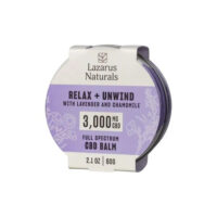Lazarus Naturals Full Spectrum CBD Balm Relax Unwind 3000mg 2.1oz