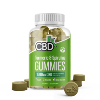 CBDfx CBD Gummies Turmeric & Spirulina 1500mg 60ct