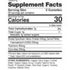CBDfx CBD Gummies Turmeric & Spirulina 1500mg 60ct Supplement Facts