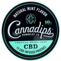Cannadips Natural Mint CBD Pouches