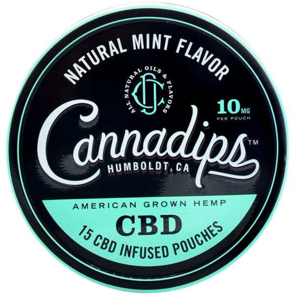 Cannadips Natural Mint CBD Pouches