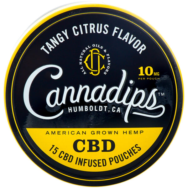 Cannadips Tangy Citrus CBD Pouches