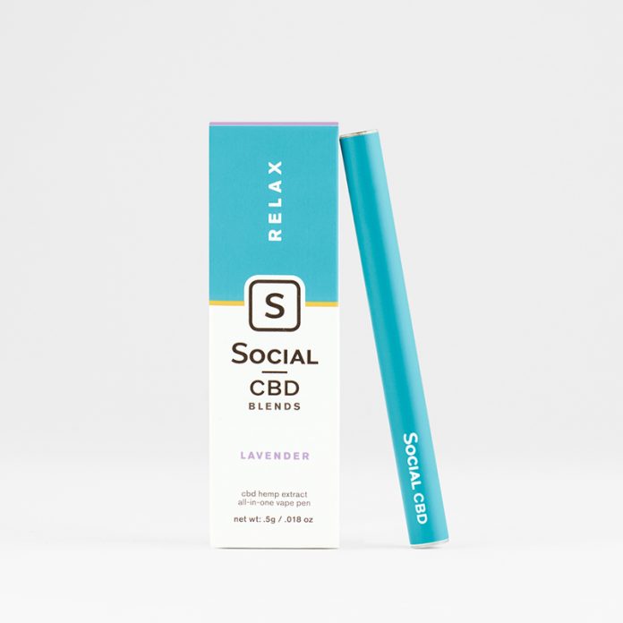 Social CBD Relax Lavender Vape Pen