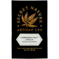 Secret Nature CBD Distillate Vape Cartridge Forbidden Fruit 1.2ml