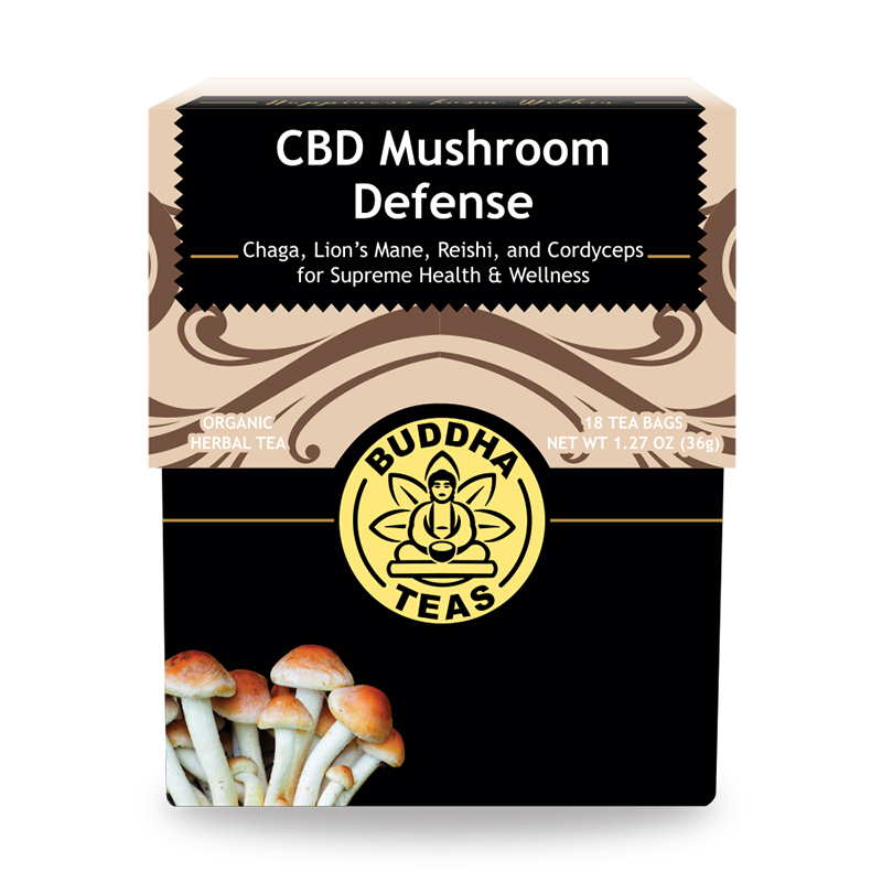 Buddha Teas CBD Mushroom Defense Tea Buddha Teas CBD Mushroom Defense Tea