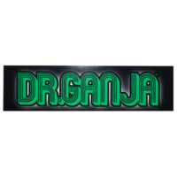 Dr.Ganja Sticker Bumper Green And Black