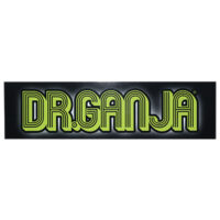 Dr.Ganja Sticker Bumper Lime And Black