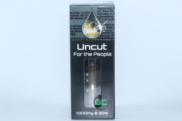 CBD For The People Uncut CBD Wax Cartridge Green Cush 1000mg 30% CBD