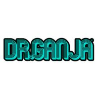 Dr.Ganja Sticker Small Baby Blue And White