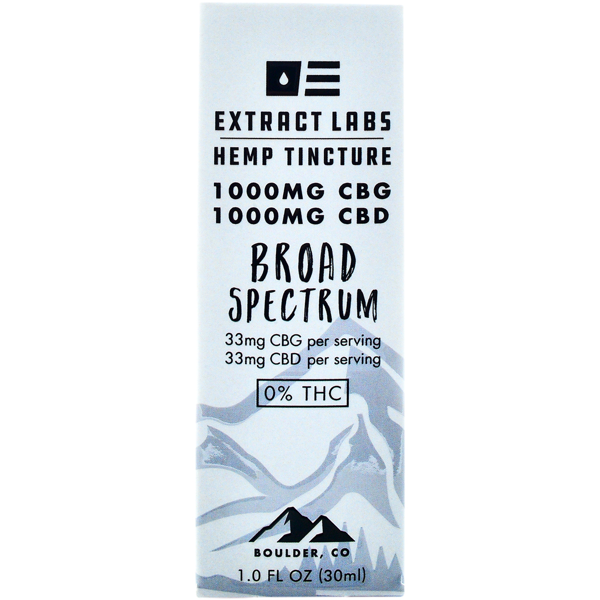 Extract Labs Broad Spectrum CBD & CBG Tincture 2000mg 30ml Dr.Ganja