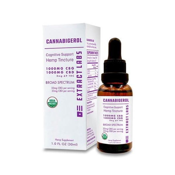 Extract Labs Broad Spectrum CBD & CBG Tincture 30ml - Dr.Ganja