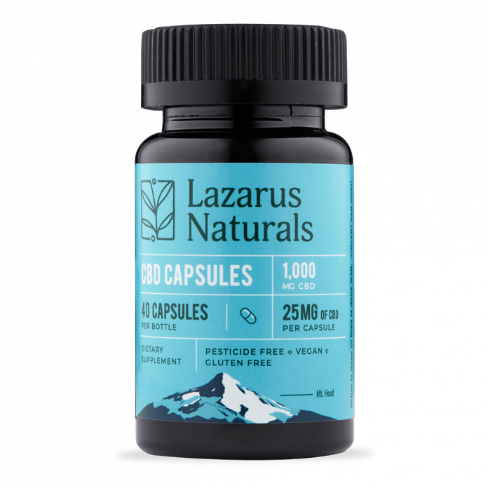 Lazarus Naturals 25mg Full Spectrum CBD Capsules