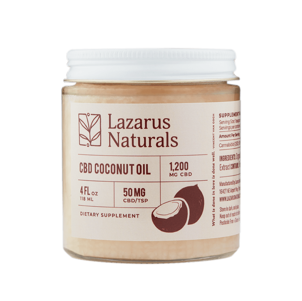 Lazarus Naturals Coconut Oil Infused with CBD Distillate
