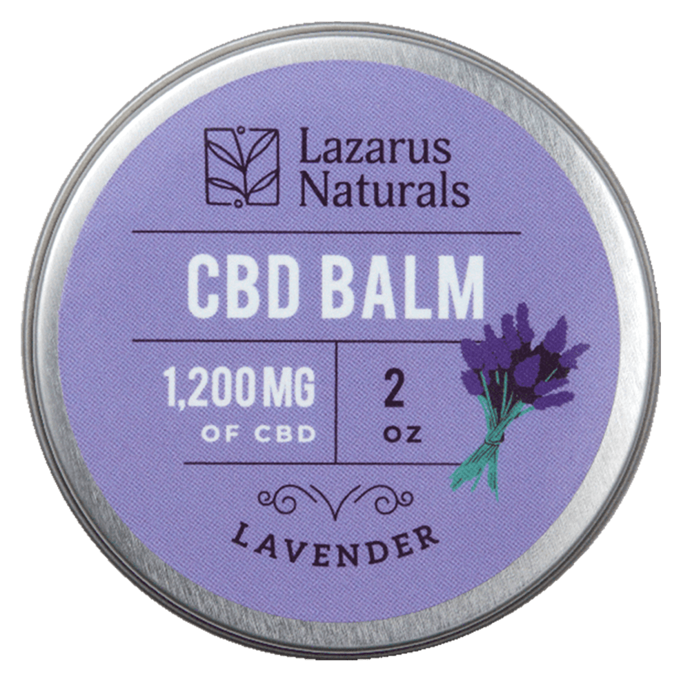 Lazarus Naturals Lavender CBD Balm For Sore Muscles and Pain