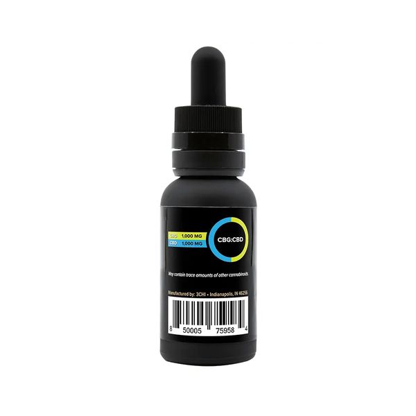 3Chi CBD & CBG Tincture 2000mg 30ml Supplement Facts