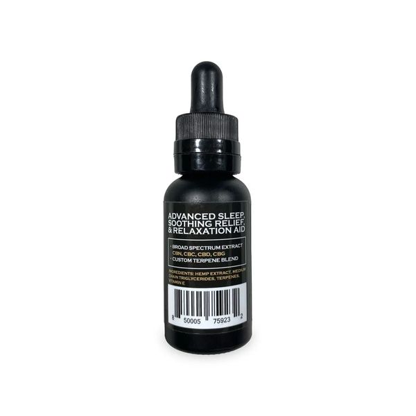 3Chi Broad Spectrum CBN Oil Tincture 1000mg 30ml Supplement Facts