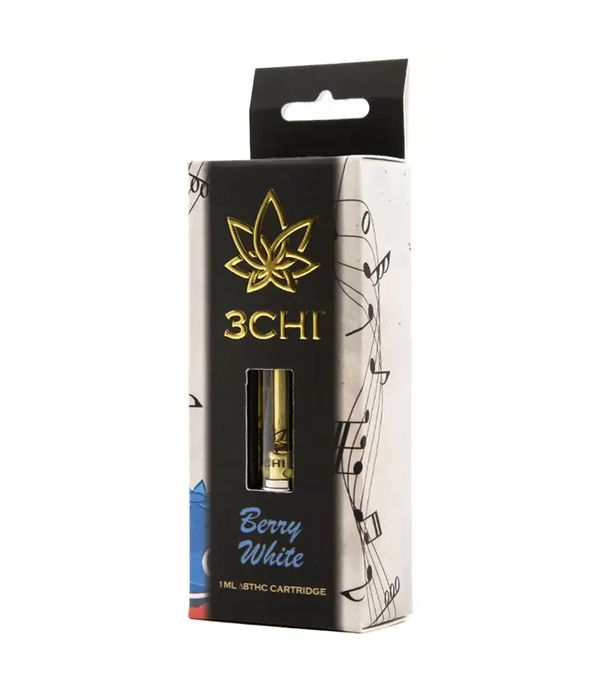3Chi Delta 8 Vape Cartridge Berry White 1ml