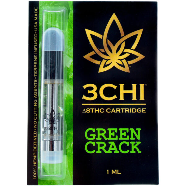 3Chi Delta 8 Vape Cartridge Green Crack 1ml