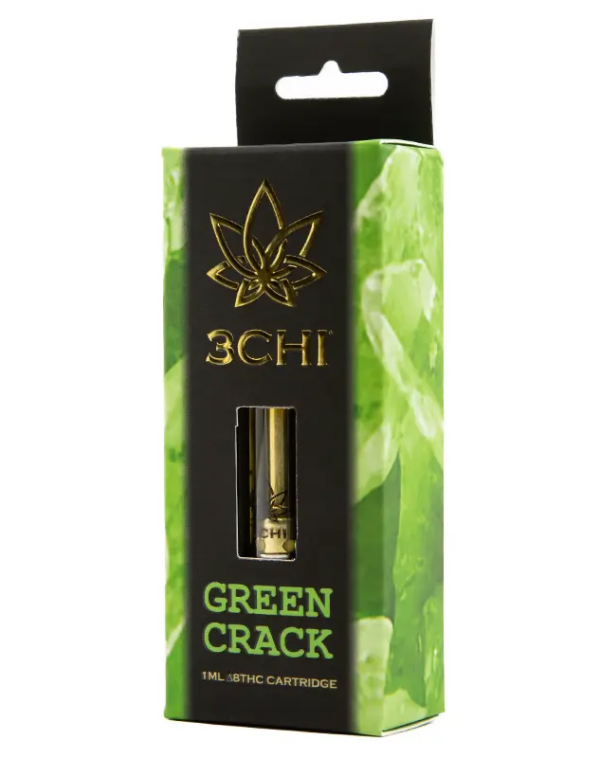 3Chi Delta 8 Vape Cartridge Green Crack 1ml