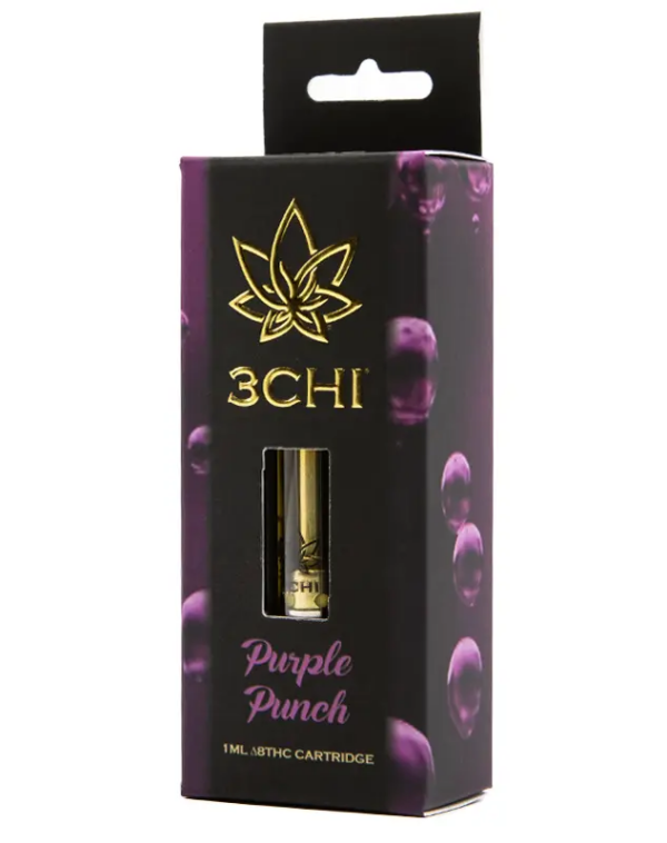 3Chi Delta 8 Vape Cartridge Purple Punch 1ml