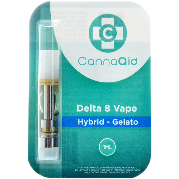 Cannaaid Delta 8 Vape Cartridge Gelato 1ml