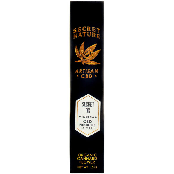 Secret Nature CBD Hemp Flower Pre-Rolled Joints Secret OG