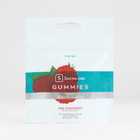 Social CBD Broad Spectrum Gummies Red Raspberry