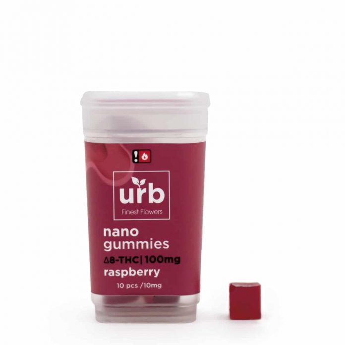 Urb Gummies Raspberry 10mg 10ct
