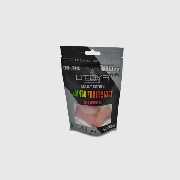 Utoya Delta 8 Gummy Fruit Slices 500mg 5ct