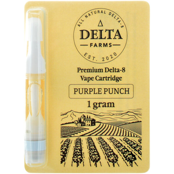 Delta Farms Delta 8 Vape Cartridge Purple Punch 1ml
