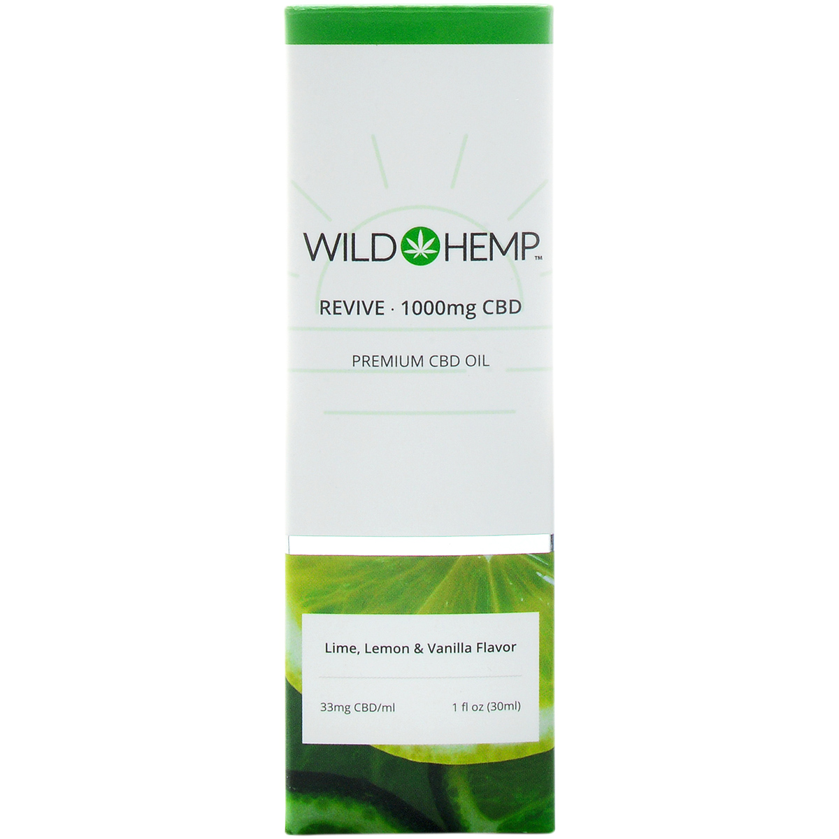 Wild Hemp Broad Spectrum CBD Tincture Revive 1000mg 30ml