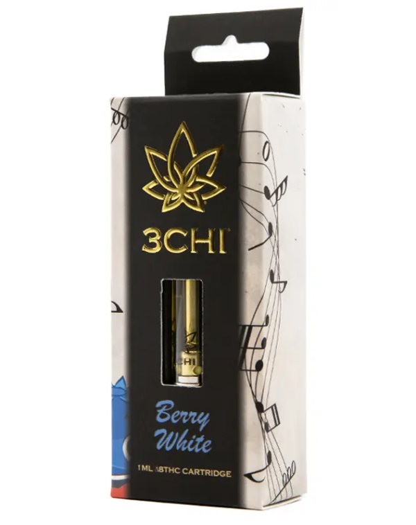 3Chi Delta 8 Vape Cartridge Berry White 1ml