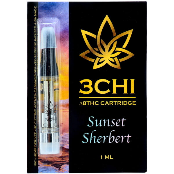3Chi Delta 8 Vape Cartridge Sunset Sherbert 1ml