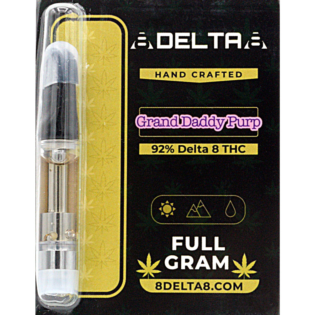 8delta8 Vape Cartridge Grand Daddy Purple 1ml Dr Ganja