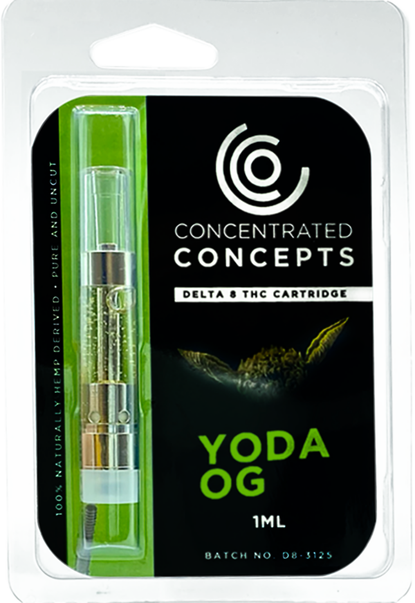 Concentrated Concepts Delta 8 Vape Cartridge Yoda Og 1ml Concentrated Concepts Delta 8 Vape Cartridge Yoda Og 1ml