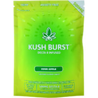 Kush Burst Delta 8 Gummies Sour Apple 500mg 10ct