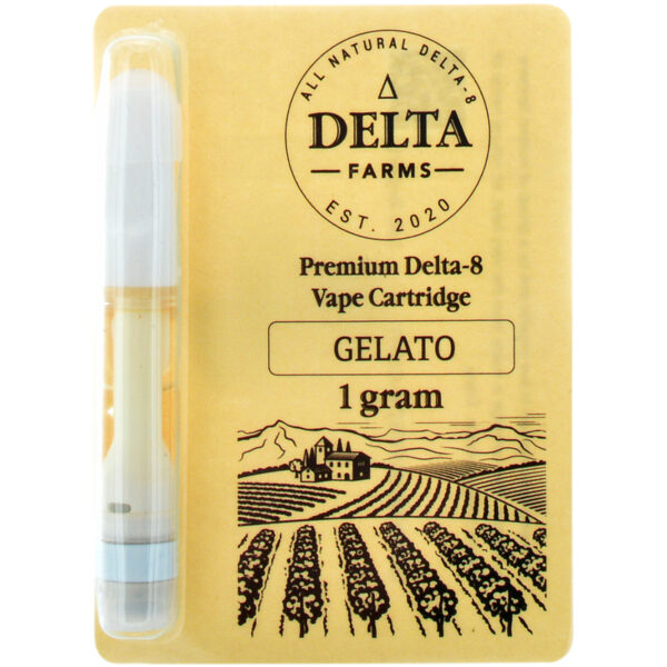 Delta Farms Delta 8 Vape Cartridge Gelato 1ml