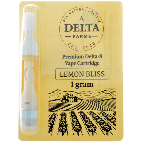 Delta Farms Delta 8 Vape Cartridge Lemon Bliss 1ml