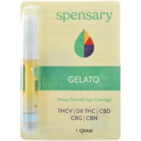 Spensary Delta 8 Full Spectrum Vape Cartridge Gelato 1ml