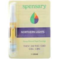 Spensary Delta 8 Full Spectrum Vape Cartridge Northern Lights 1ml