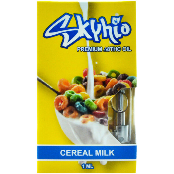 Skyhio Delta 8 Vape Cartridge Cereal Milk 1ml