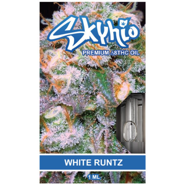 Skyhio Delta 8 Vape Cartridge White Runtz 1ml