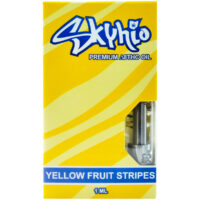 Skyhio Delta 8 Vape Cartridge Yellow Fruit Stripes 1ml