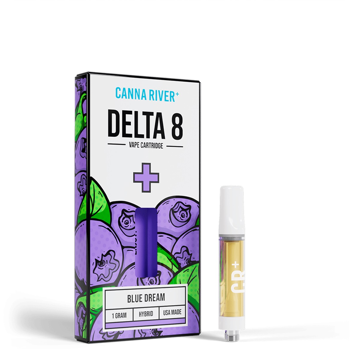 Canna River Delta 8 Cartridge Blue Dream 1g