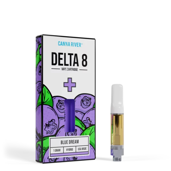 Canna River Delta 8 Vape Cartridge Blue Dream 1ml