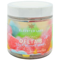 Elev8ted Delta 8 Sour Gummy Bears 500mg 20ct